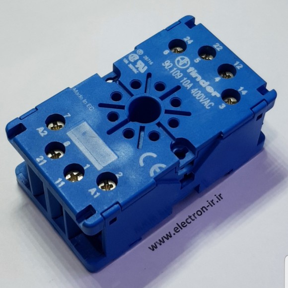سوکت رله ریلی FINDER 8PIN-S-RAIL-90.109