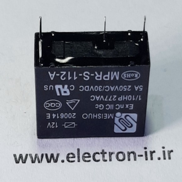 رله  MEISHUO MPR-S-112-A  12VDC-5A