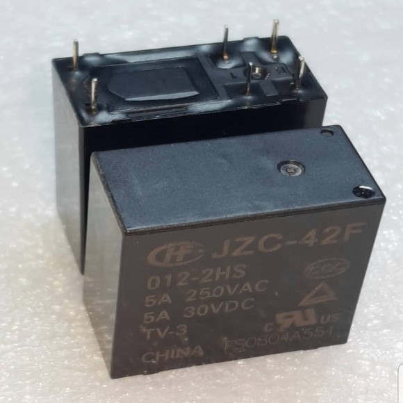 رله HF JZC-42F 012-2HS 12VDC-5A