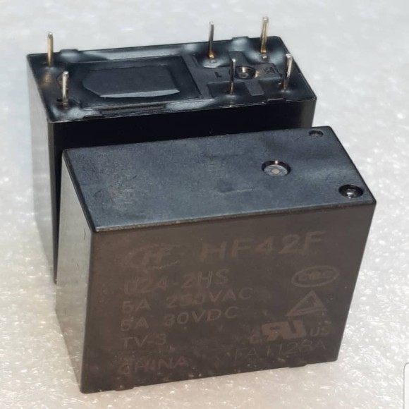 رله HF HF42F 024-2HS 24VDC-5A