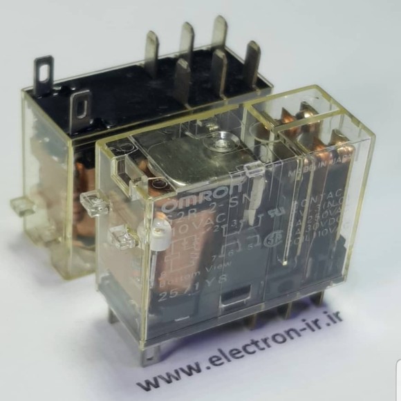 رله پایه سوکتی OMRON G2R-2-SN 110VAC-5A ORIGINAL