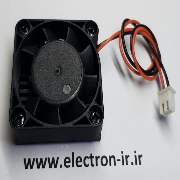 فن هیت سینگ دار دوسیم  4 سانت قطر 1.4 سانت  FAN 12VDC