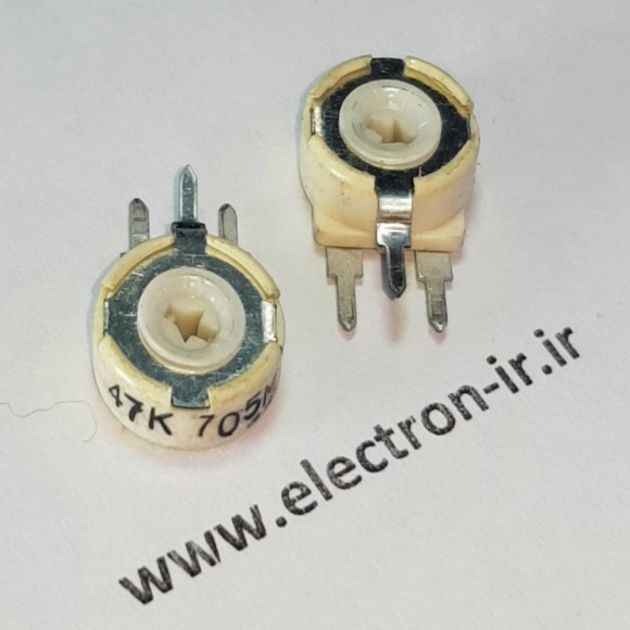 پتانسیومتر متوسط ایستاده PIHER SPAIN 47K-PT10 ORIGINAL