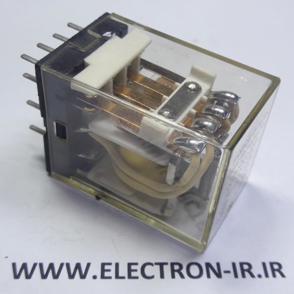 رله چهار کنتاکت بازوبسته 220ولت پایه سوزنی 5آمپر  MY4 220VAC-4C-5A NHG JZX-18F
