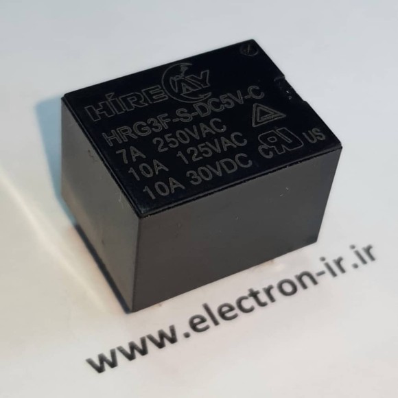 رله پایه میلیون یک باز و بسته 7 آمپر HIRECAY HRG3F-S-DC5V-C 5VDC-1C-7A