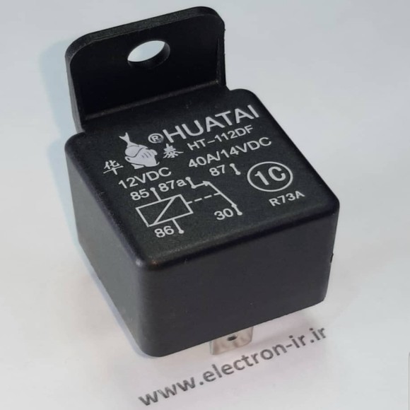 رله شاخکدار خودرویی HUATAI HT-112DF 12VDC-40A