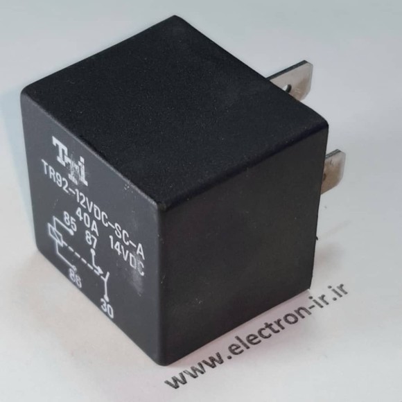 رله شاخکدار خودرویی TTI TR92-12VDC-SC-A  12VDC-40A