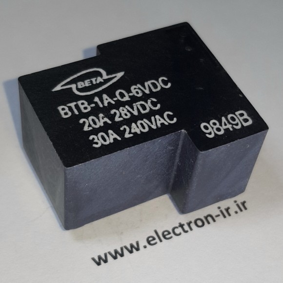 رله تی یک بسته 30 آمپر BETA BTB-1A-Q-6VDC  6VDC-1A-30A 5PIN