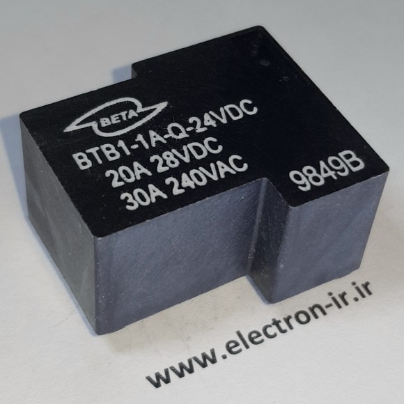 رله تی یک بسته 30 آمپر BETA BTB1-1A-Q-24VDC 24VDC-1A-30A 4PIN