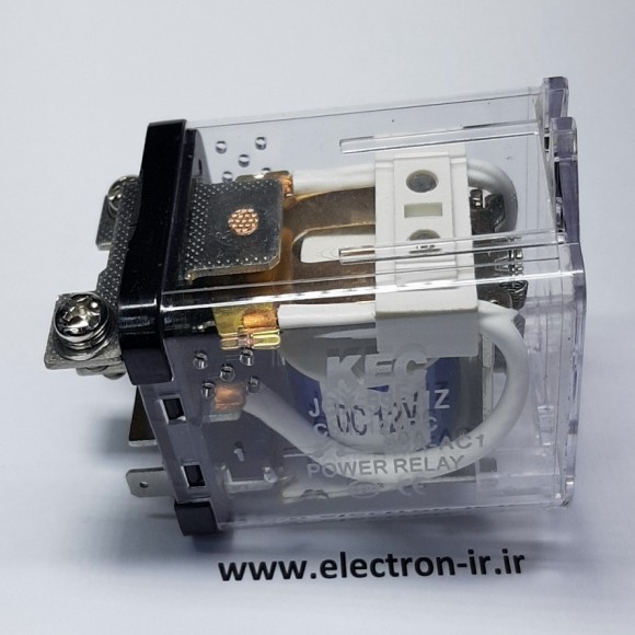 رله صنعتی جاپیچ دار گوشواره ای 12 ولت80 آمپر یک باز یک بسته POWER RELAY JQX-59F 12VDC-1C-80A