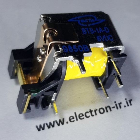 رله تی بدون قاب  یک باز  30 آمپر   RELAY T BETA BTB1-1A-D  6VDC-1A-30A