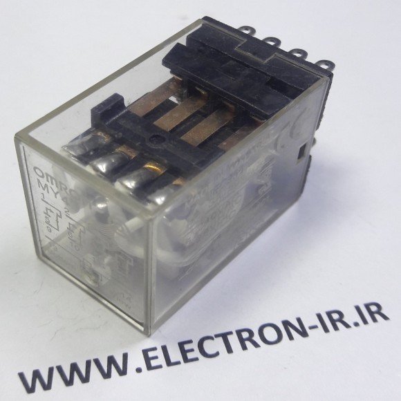 رله چهار کنتاکت بازوبسته12ولت پایه سوکتی 5آمپر امرن اصل ORIGINAL OMRON MY4 12VDC-4C-5A