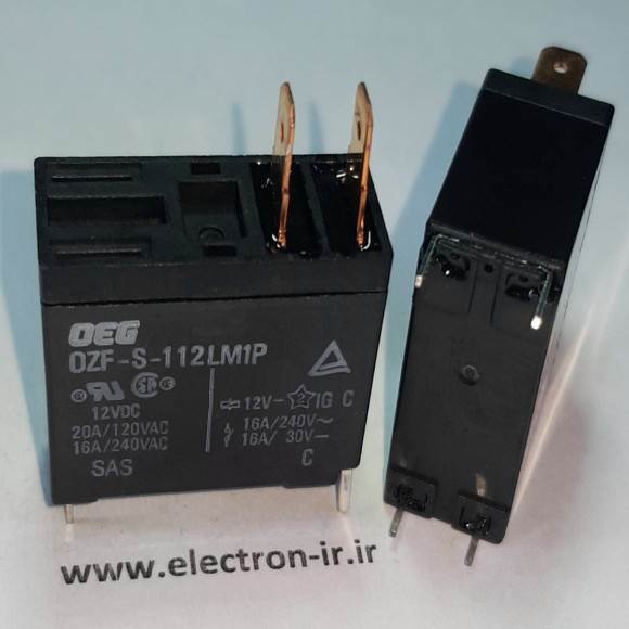 رله شاخکدار  OEG OZF-S-1123LM1P 12VDC-16A ORIGINAL