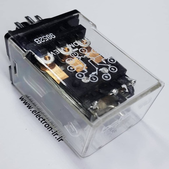 رله تابلویی صنعتی پایه گرد سوکتی سه کنتاکت بازوبسته 10 آمپر BETA  BTA1-3C-U  220VAC-3C-10A  ORIGINAL 11PIN