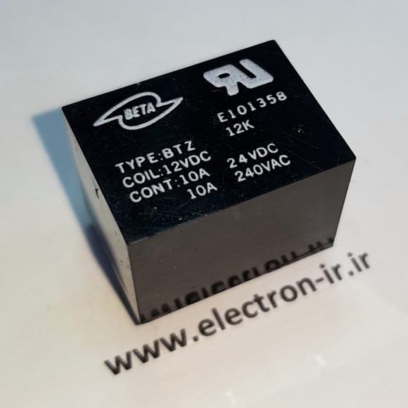 رله پایه میلیون یک باز و بسته 10آمپر   BETA BTZ  12VDC-1C-10A