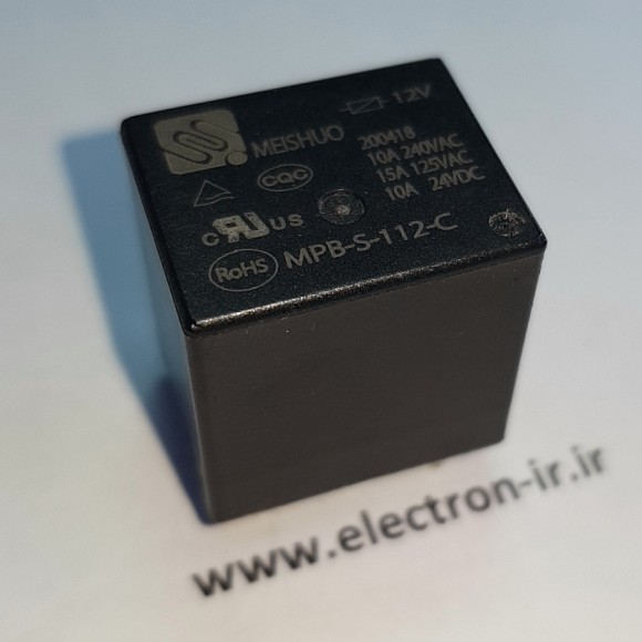 رله پایه میلیون یک باز و بسته 10آمپر   MEISHUO MPB-S-112C 12VDC-1C-10A