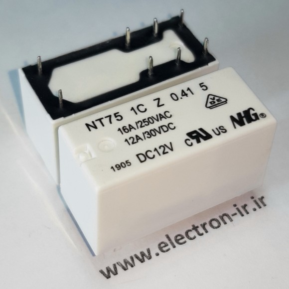 رله NHG NT75 1C Z  0.14 5  12VDC-1C-16A ORIGINAL