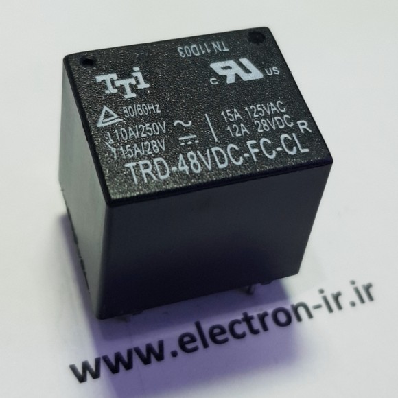 رله پایه میلیون یک باز و بسته 10 آمپر TTI TRD-48VDC-FC-CL 48VDC-1C-10A